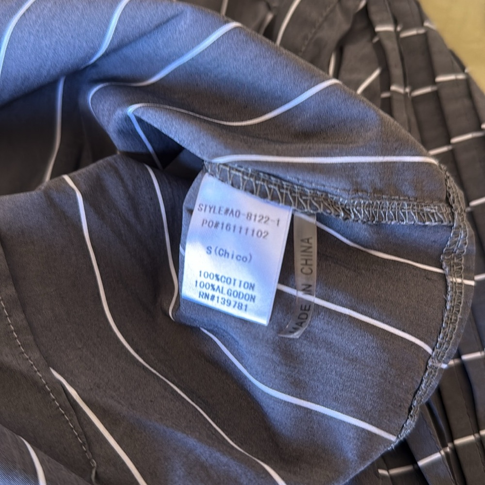 Alpha & Omega Striped Balloon Sleeve Top - Picture 10 of 10